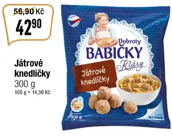 TEMPO Játrové knedlíčky nabídka
