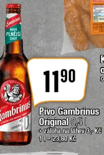 TEMPO Pivo Gambrinus Original 0,5 L nabídka