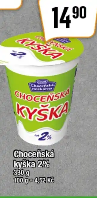 TEMPO Choceňská kyška 2% nabídka