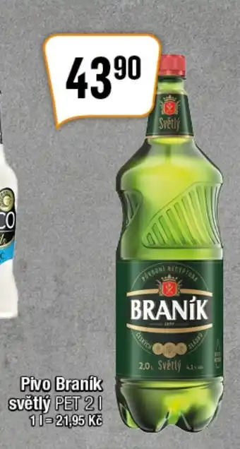 TEMPO Pivo Braník světlý PET 2L nabídka