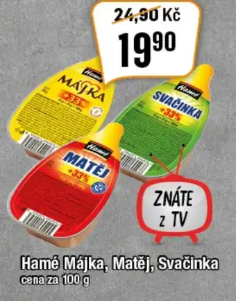 TEMPO Hamé Májka, Matěj, Svačinka nabídka