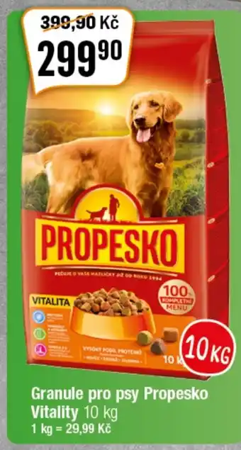 TEMPO Granule pro psy Propesko Vitality 10 kg nabídka