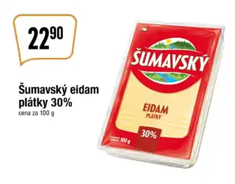 TEMPO Šumavský eidam plátky 30% nabídka
