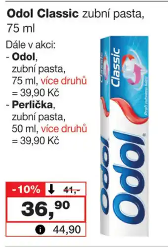 Barvy a laky drogerie Odol Classic zubní pasta, 75 ml nabídka