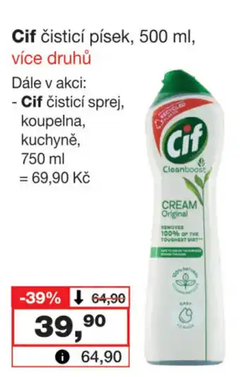 Barvy a laky drogerie Cif čisticí písek, 500 ml, nabídka