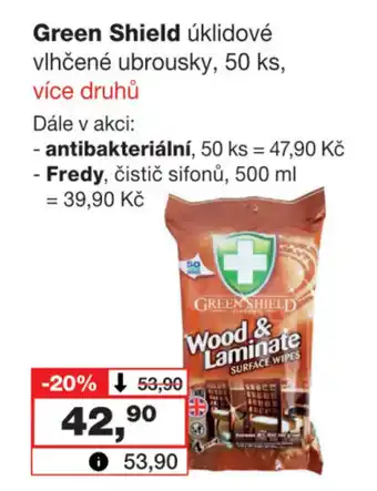 Barvy a laky drogerie Green Shield úklidové vlhčené ubrousky, 50 ks nabídka