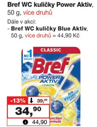 Barvy a laky drogerie Bref WC kuličky Power Aktiv, 50 g nabídka