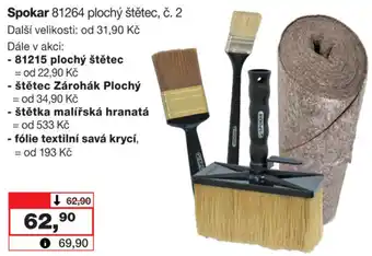 Barvy a laky drogerie Spokar 81264 plochý štětec, č. 2 nabídka