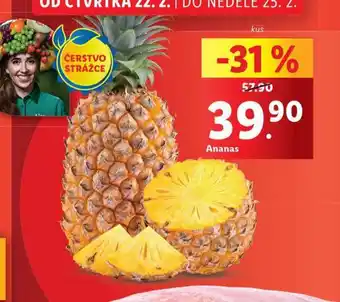 Lidl Ananas nabídka