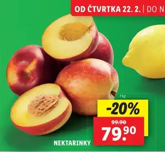 Lidl Nektarinky nabídka