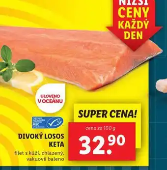 Lidl Divoký losos keta nabídka