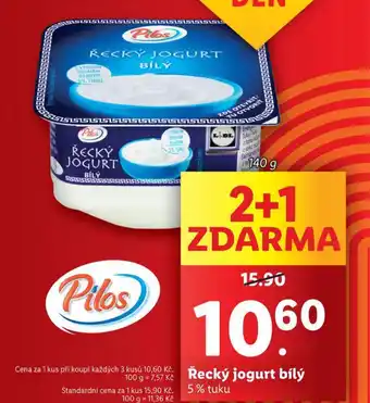 Lidl Řecký jogurt bílý nabídka
