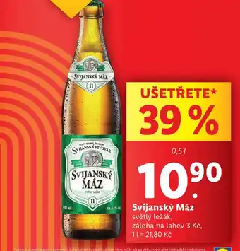Lidl Pivo svijanský máz nabídka