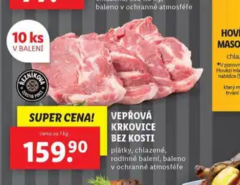 Lidl Vepřová krkovice bez kosti nabídka