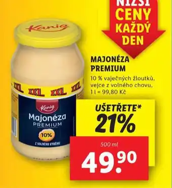 Lidl Majonéza premium nabídka