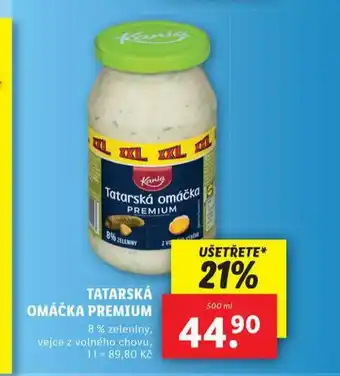 Lidl Tatarská omáčka premium nabídka