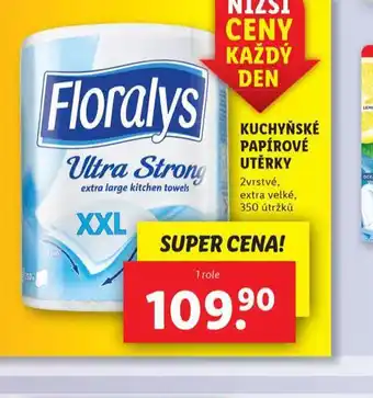 Lidl Florasyl papírové utěrky nabídka