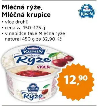 Můjobchod Mléčná rýže, Mléčná krupice nabídka