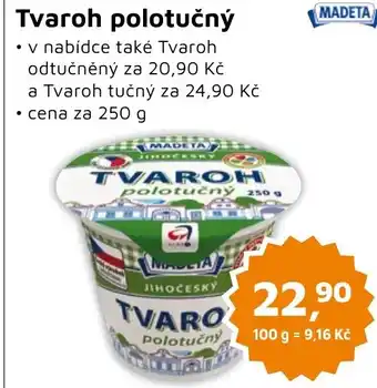Tvaroh polotučný