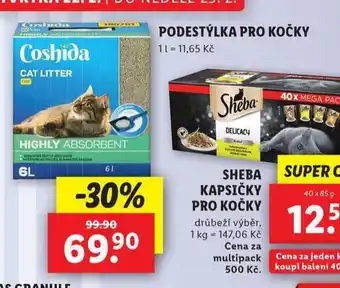 Lidl Coshida podestýlka pro kočky nabídka