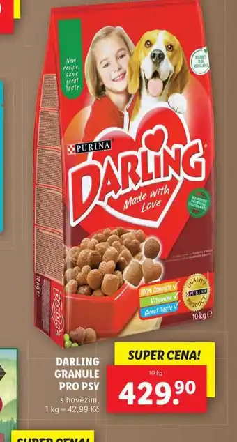 Lidl Darling granule pro psy nabídka