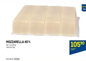 Makro MOZZARELLA 40% nabídka