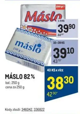 Makro MÁSLO 82% nabídka