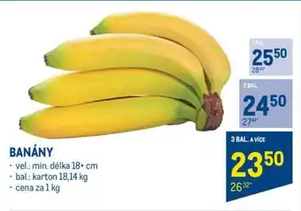 Makro BANÁNY nabídka