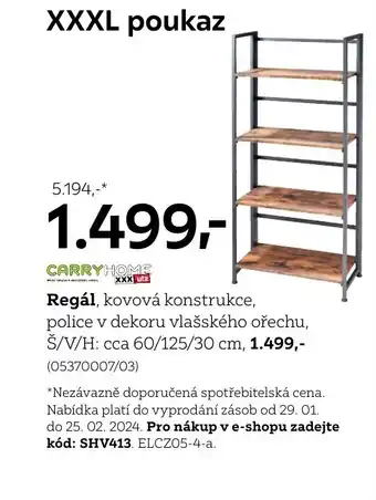 XXXLutz Regál nabídka