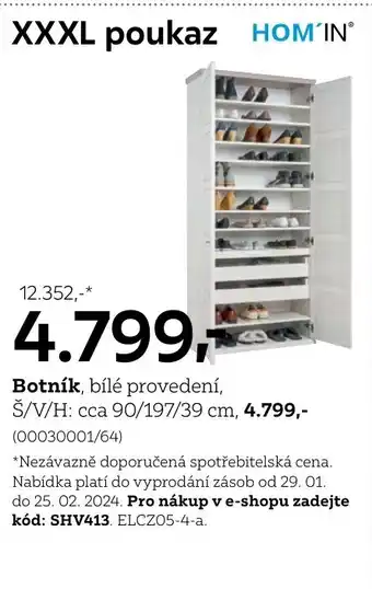 XXXLutz Botník nabídka