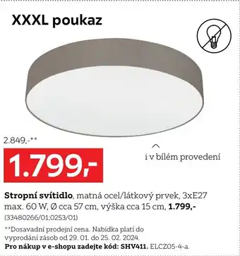 XXXLutz Stropní svítidlo nabídka