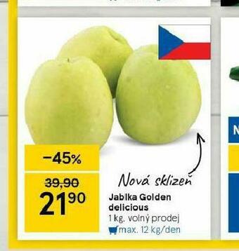 Tesco Jablka golden delicious nabídka