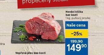 Tesco Hovězí kližka bez kosti nabídka