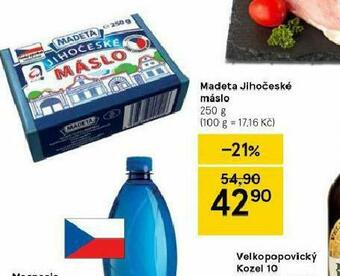 Tesco Madeta jihočeské máslo nabídka