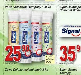 Lidl Velvet odličovací tampony nabídka