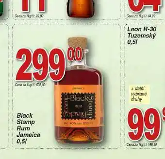Lidl Black stamp rum jamaica nabídka