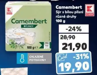 Kaufland Camembert Sýr s bílou plísní nabídka