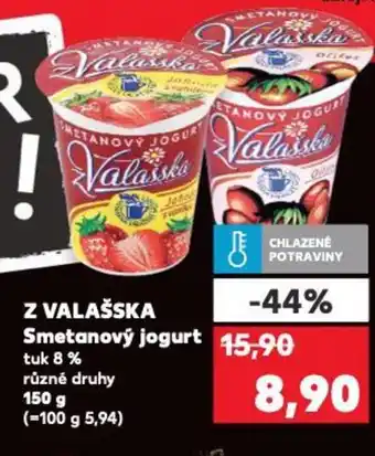 Kaufland Z VALAŠSKA Smetanový jogurt nabídka