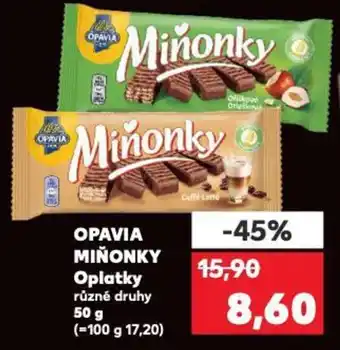 Kaufland OPAVIA MIŇONKY Oplatky nabídka