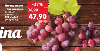 Kaufland Hrozny tmavé - bezsemenné nabídka