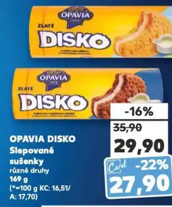 Kaufland OPAVIA DISKO Slepované sušenky nabídka
