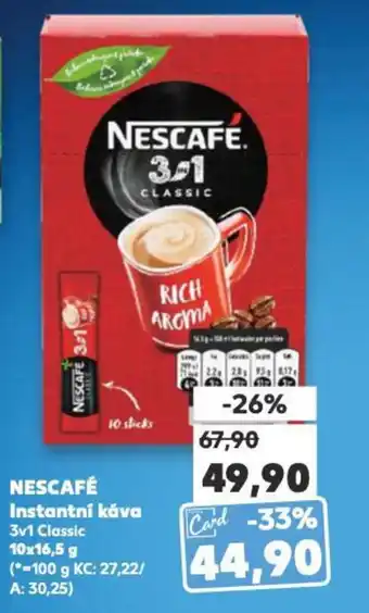Kaufland NESCAFÉ Instantní káva nabídka