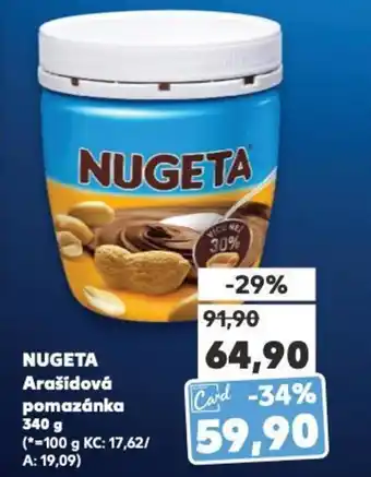 Kaufland NUGETA Arašidová pomazánka nabídka
