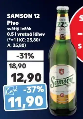 Kaufland SAMSON 12 Pivo 0.5L nabídka
