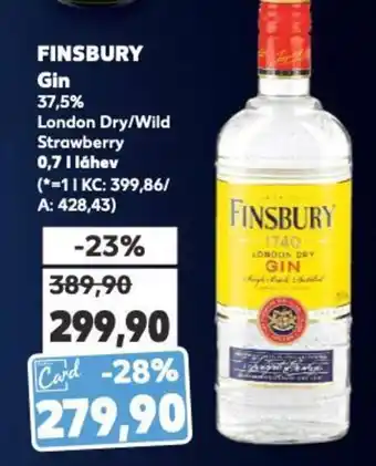 Kaufland FINSBURY Gin 0.7L nabídka