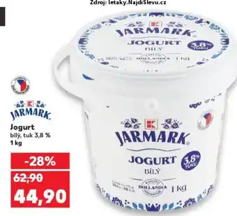 Kaufland Jogurt bílý, tuk 3,8 % nabídka