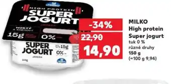 Kaufland MILKO High protein Super jogurt nabídka