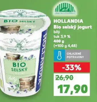 Kaufland HOLLANDIA Bio selský jogurt nabídka