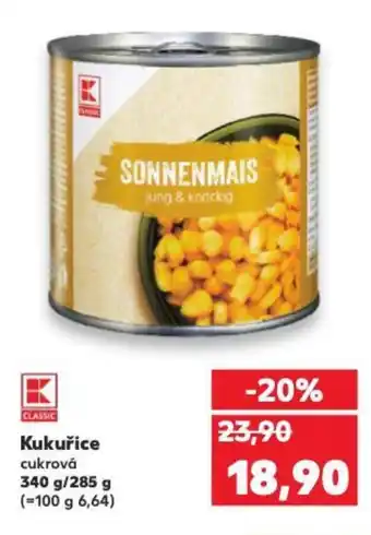 Kaufland Kukuřice nabídka