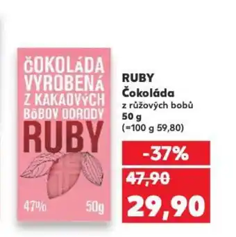 Kaufland RUBY Čokoláda nabídka